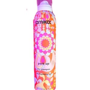 Amika Perk Up Dry Shampoo with Pink and Orange Design